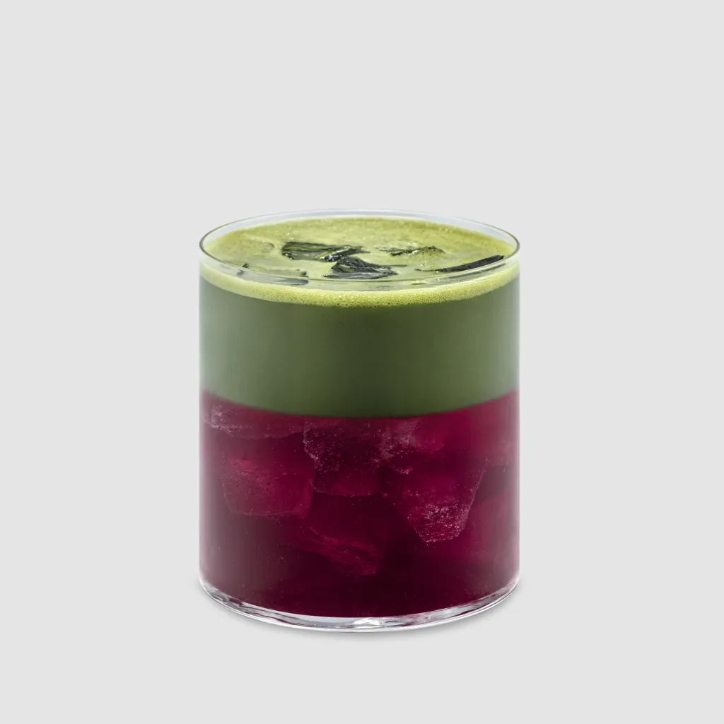 Blueberry Matcha Spritz